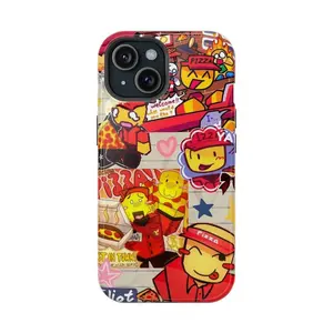 Elliot Pizza Phone Case, Roblox Forsaken Funny Cool Gamer Themed Phone Case Premium Matte Texture, Protection, Shockproof, Anti-Drop, Anti-Fingerprint For IPhone 17-12, Pro Max, Pro Plus, and Samsung S25-22 Protection Safety