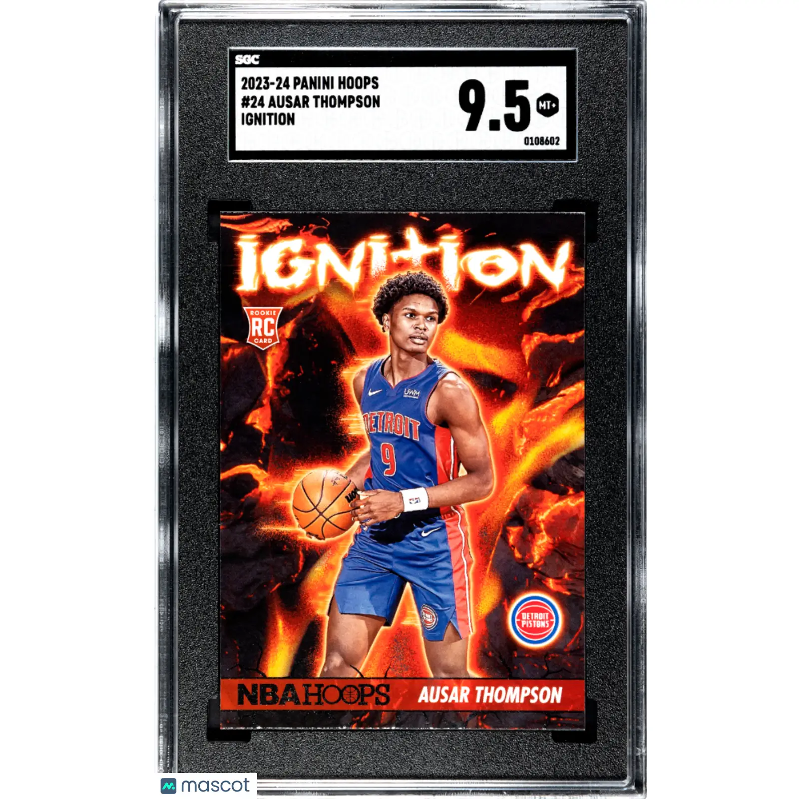 Ausar Thompson SGC 2023 24 Panini Hoops #24 Ignition Basketball 9.5