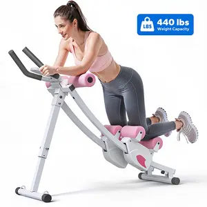 Merach Dual Track Adjustable Ab Trainer Machine with LCD Monitor,  Core & Waist Shaper at Home Gym for Women,  Foldable Exercise Machine for abs, Arm, Leg, Buttocks Shaper, Workout Equipment, TikTokShopBlackFriday