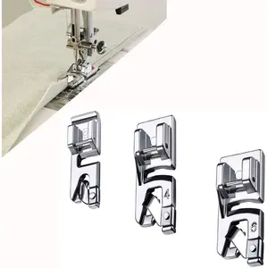 3 Sizes Rolled Hem Foot 3 mm, 4 mm, 6 mm Hemmer Foot for   Hem Foot Low Shank Machine Sewing Foot Hemmer