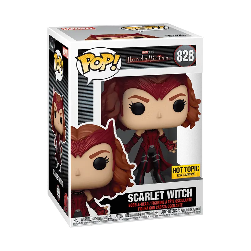 Funko Pop! WandaVision - Scarlet Witch (Levitating) #828 Exclusive (Sticker may vary) Collectible Pop Vinyl Figure