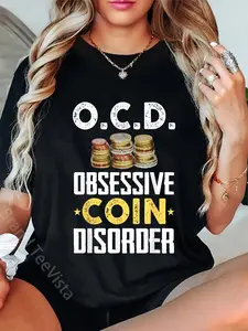 100% Cotton Funny coin collector gift for coin lovers T-Shirt