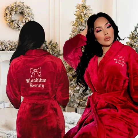 SNOWFALL FLEECE ROBE