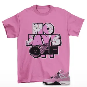 Jay All Day Sneaker Shirt Pink to Match Jordan 4 Orchid