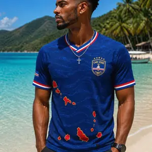 Personalized Cape Verde Soccer Jersey, Custom Name Number Football Shirt, Cabo Verde Fan Tee, Unisex Match Day Jersey GRD