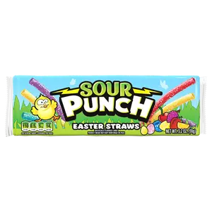 Sour Punch Easter Candy Straws, 3.2oz Tray