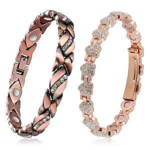 Convey Timeless Beauty. Vintage-Style Magnetic Link Bracelet for Mom. Crafted from Durable Alloy with a High-Polish Finish. The Thoughtful Present She Will Actually Wear. Happy Mother's Day.