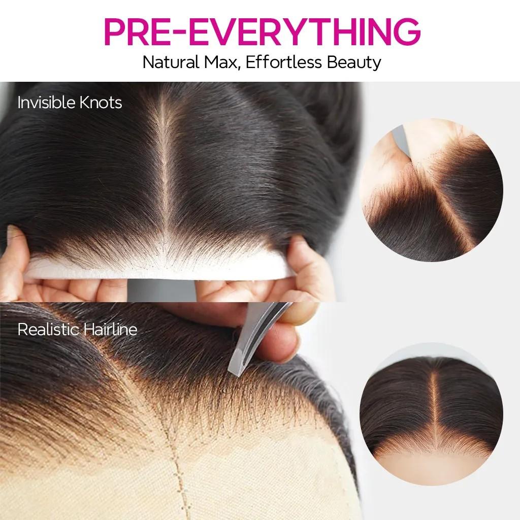Real HD Salon Quality Style -Tinashe Butterfly Cut Real HD 8x6/6x5 Human Hair Glueless 200% Density Wig  Loose Body Wave Pre Style Pre Cut 6x5 Real HD Lace Closure Wig