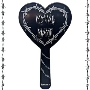 Metal Mami hand mirror
