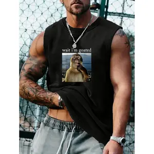 thinking monkey meme humor vests for enthusiasts