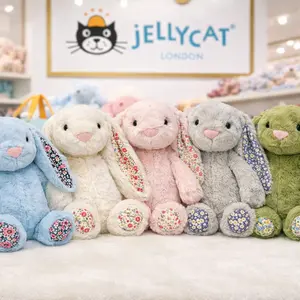Jellycat Blossom Bunny Plush Toy – Soft Bunny with Floral Ears & Paws, Sweet Birthday Gift for Her, Baby Shower Gift,