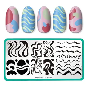 Special FX: Making Waves (m285) - Nail Stamping Plate Special FX: Making Waves (m285) - Nail Stamping Plate