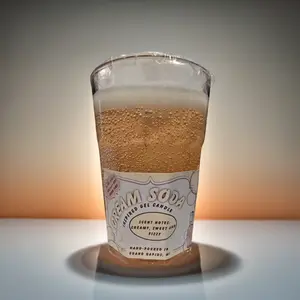 Cream Soda Inspired Gel Candle - Scented Vanilla - 12oz Glass Bottle - Handcrafted with Premium Gel Wax & Natural Essential Oils - Long Lasting 125-150 Hours Burn Time - Perfect for Home Decor & Gift Giving - Light - Aroma Creamy Wick