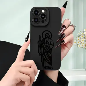 [360 Degree Full Protection Case] Protect Your Phone Soft Phone Case with Saint Judas Pattern UV Printing Matte Phone Cover 360 Degree Full Protection for iPhone17 11 12 13 14 15 16 Pro Max /Plusfor Smartphone Best Gift