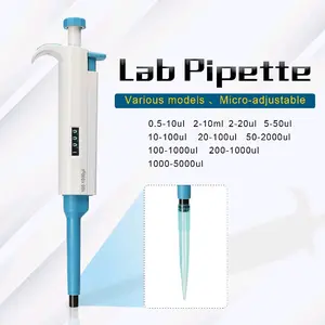 Solid Single Channel Pipette Adjustable Scientific Micropipette