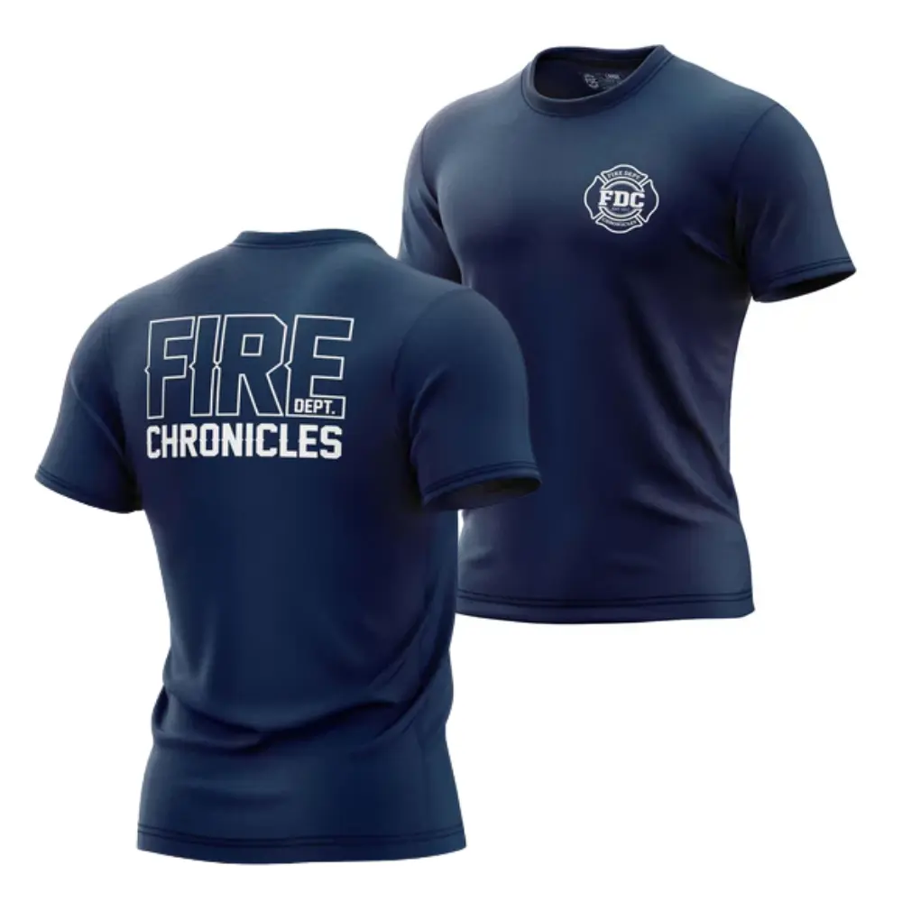 Fire Dept Chronicles T-Shirt, FDC Logo Tee, Firefighter Apparel, Fire Department Chronicles Graphic Shirt for Firefighters & First Responders, Gift for Firefighting Enthusiasts or Heroes