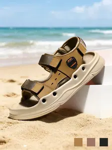 Men's Sport Sandals Lightweight Flexible Cushioned Non-Slip Breathable Adjustable Strap Open Toe Flat Heel Casual Athletic Sandals,Trekking Sandals,Wide Width Summer Beach Vacation Hiking Walking Outdoor Adventure Shoes,for Men Daily Wear Plus size