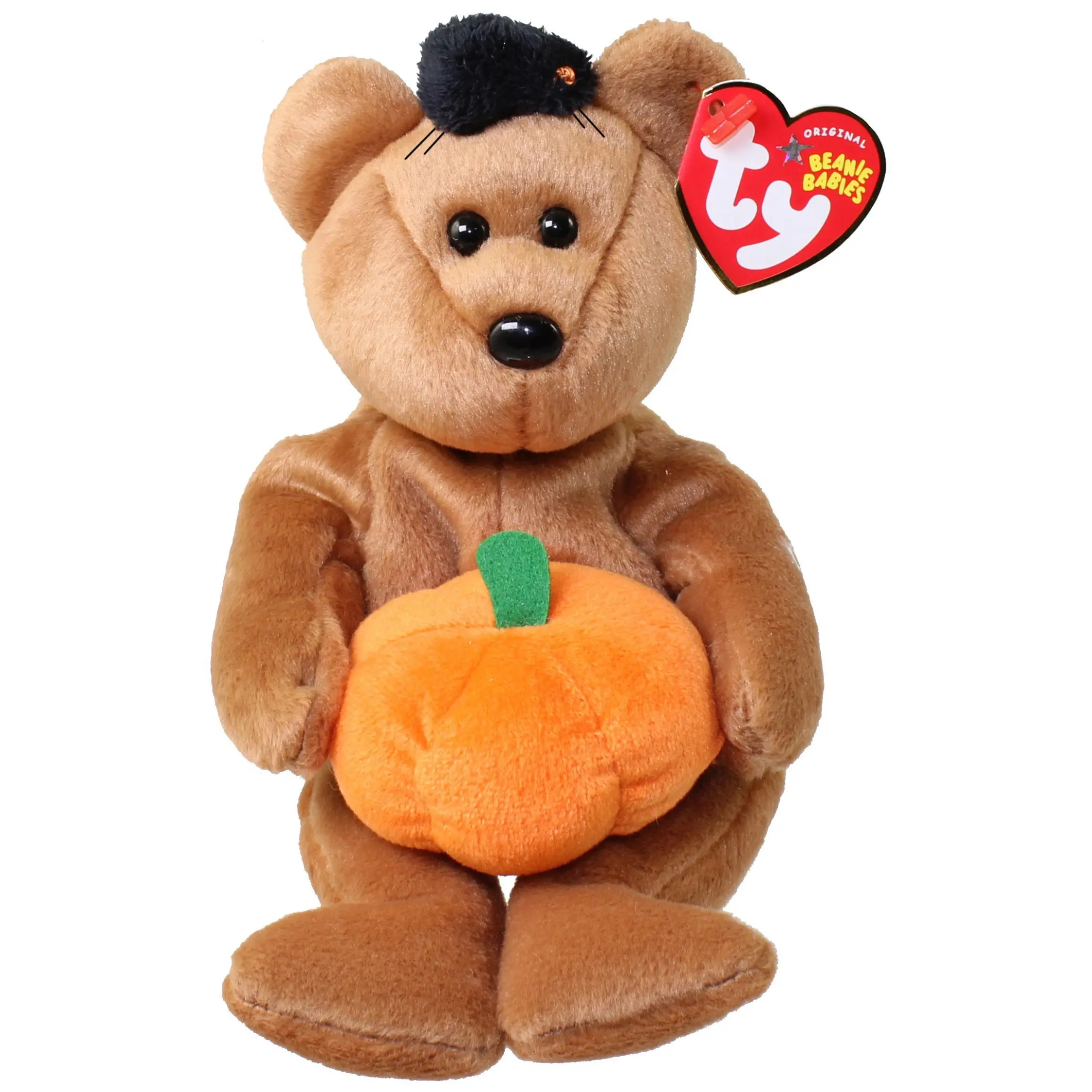 TY Beanie Baby - HOCUS the Halloween Bear (9 inch) (2004) MWMTs