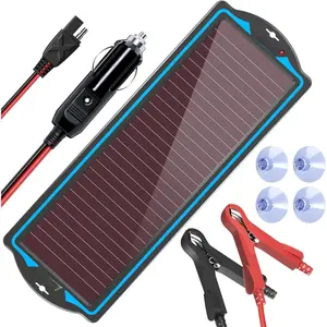 12V Solar  Charge:  Portable Solar Panel Kit -  Maintainer Trickle Charger - with Upgrade Built in Charge Controller for  Boat RV Trailer Automotive
