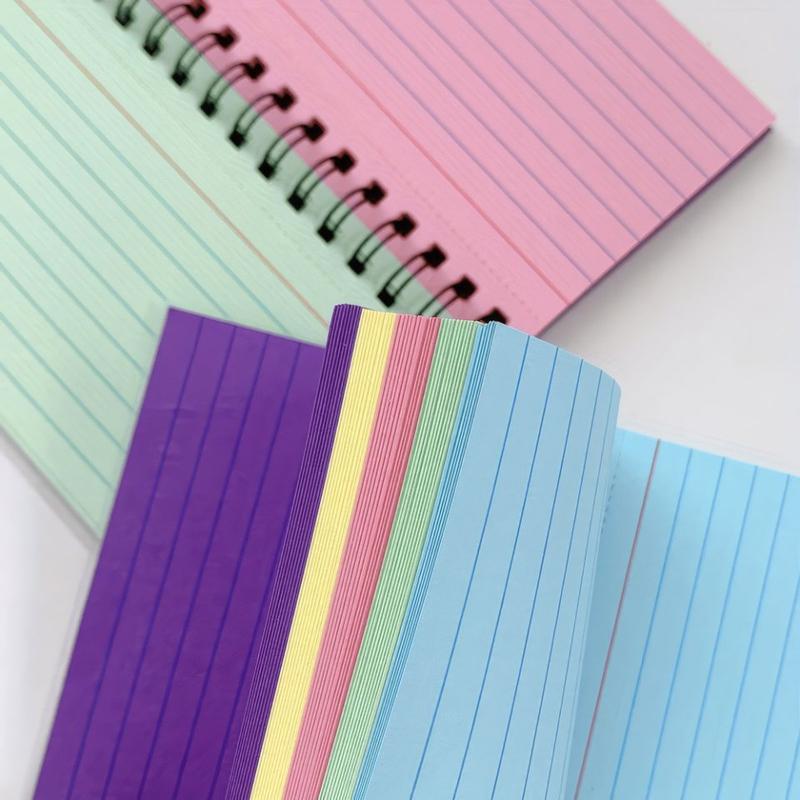 Aesthetically Stunning Small Colorful Spiral Notebook Must Have Portable for Students in Vibrant Pastel Shades