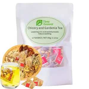 anti inflammatory drink 12 Count Chicory & Gardenia Natural Herbal Tea | Sugar Free Blend, Vegan & Caffeine Free Gentle Daily Tea, 5g per Bag