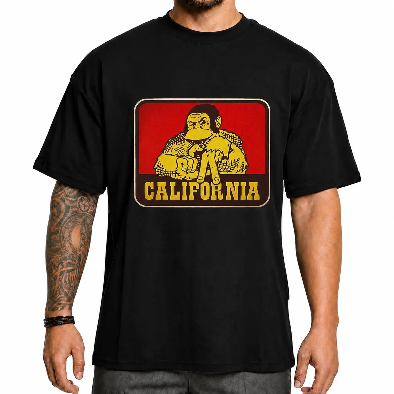 California CA WestCoast Monkey West Side Chicano Clothes Chicana Cholo Lowrider Style Unisex Hoodie Medium Heavy Sweatshirt for Men & Women Streetwear - Menswear, Fabric