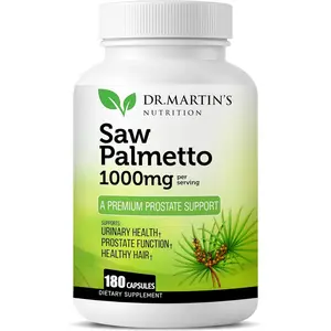 USA Grown Saw Palmetto | 180 Capsules Prostate Health Supplement | Hair Growth for Men & Women | Support to Help Maintain Normal Urination Frequency & Natural DHT Blocker to Help Prevent Hair Loss