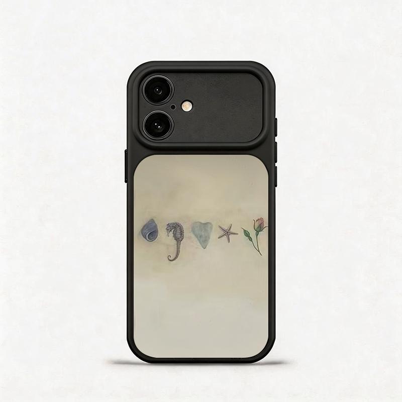 Glass Shockproof Electroplated Silver/Black Shell Heart Starfish Flower iPhone 17ProMax Cover Precise Hole Alignment For Lens Frame 15ProMax Anti-yellow | 14ProMax Anti-fall | 13ProMax Ultra-thin Design 16ProMax AirPhoneCase