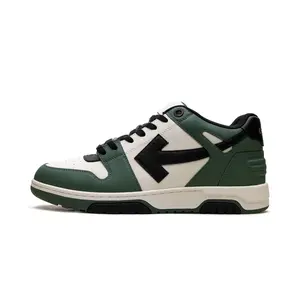Out of Office sneakers "GREEN / BLACK" OMIA189F25LEA0030310
