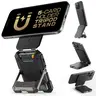 SUPCASE Magnetic Fold-to-Stand Wallet - MagSafe-Compatible Secure Cellphone Mobile Accessory, Carbon Black, RFID Blocking, Holds 5 Cards, Adjustable Mount, Find My Feature, Tripod, Cool Gadgets for Adults, for iPhone 17/16/15/14/13/12 Series, Single Unit