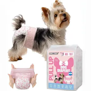 Dono Disposable Pull It Up Female Dog Diapers, 360° Stretchy Waist Puppy Diapers, Super-Absorbent Doggie Diapers with Rapid-Dry Technology Leak-Proof Design for Doggy in Heat Period,Perfect for SummerVibes and PetLovers,summervibes