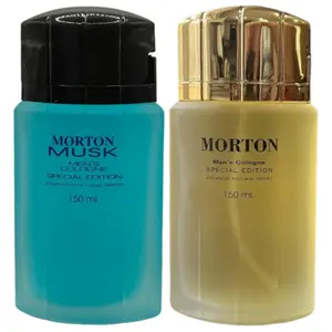 Morton Original And Musk  Men'n Cologne Set of  2  Individual  By Marlen Lamur 150ml