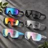 Paleshy 6-Pack Lightweight Sports Sunglasses for Men - Unisex Style UV400 Windproof Anti-Dust Full-Rim Polycarbonate Frame Color Lens Sports Eyewear for Easy Sharing, Cycling, Driving