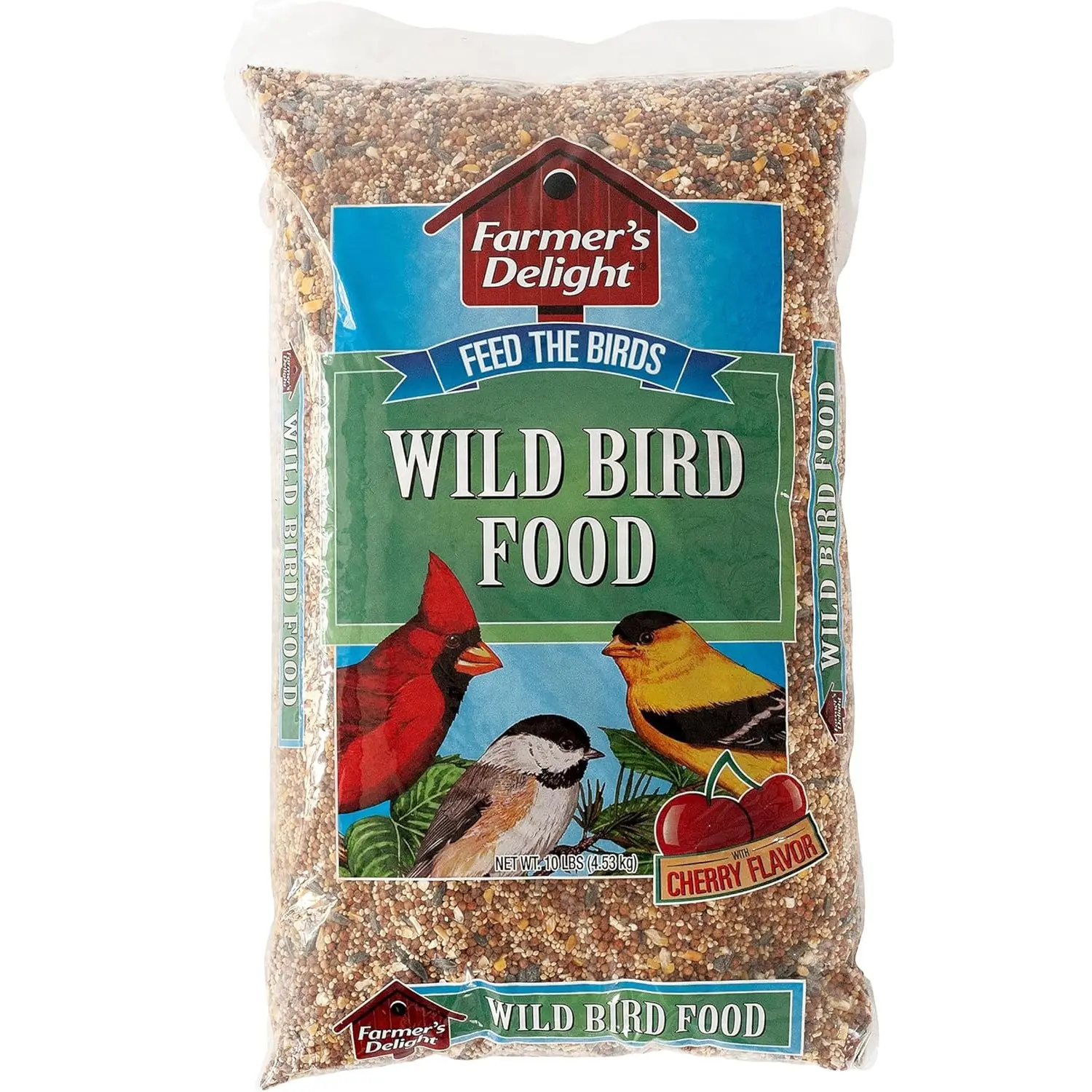 Wagner's 53002 Farmer's Delight Wild Bird Food with Cherry Flavor, 10-Pound Bag