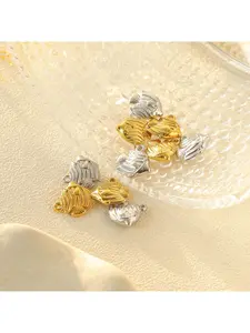 5 pieces of stainless steel powder cast clownfish pendants, popular fashion small fish DIY jewelry accessories