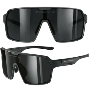 GRINDERPUNCH Polarized Sport Sunglasses for Men and Women, Lightweight with UV Protection for Snow Hiking, Cycling, and Fishing
