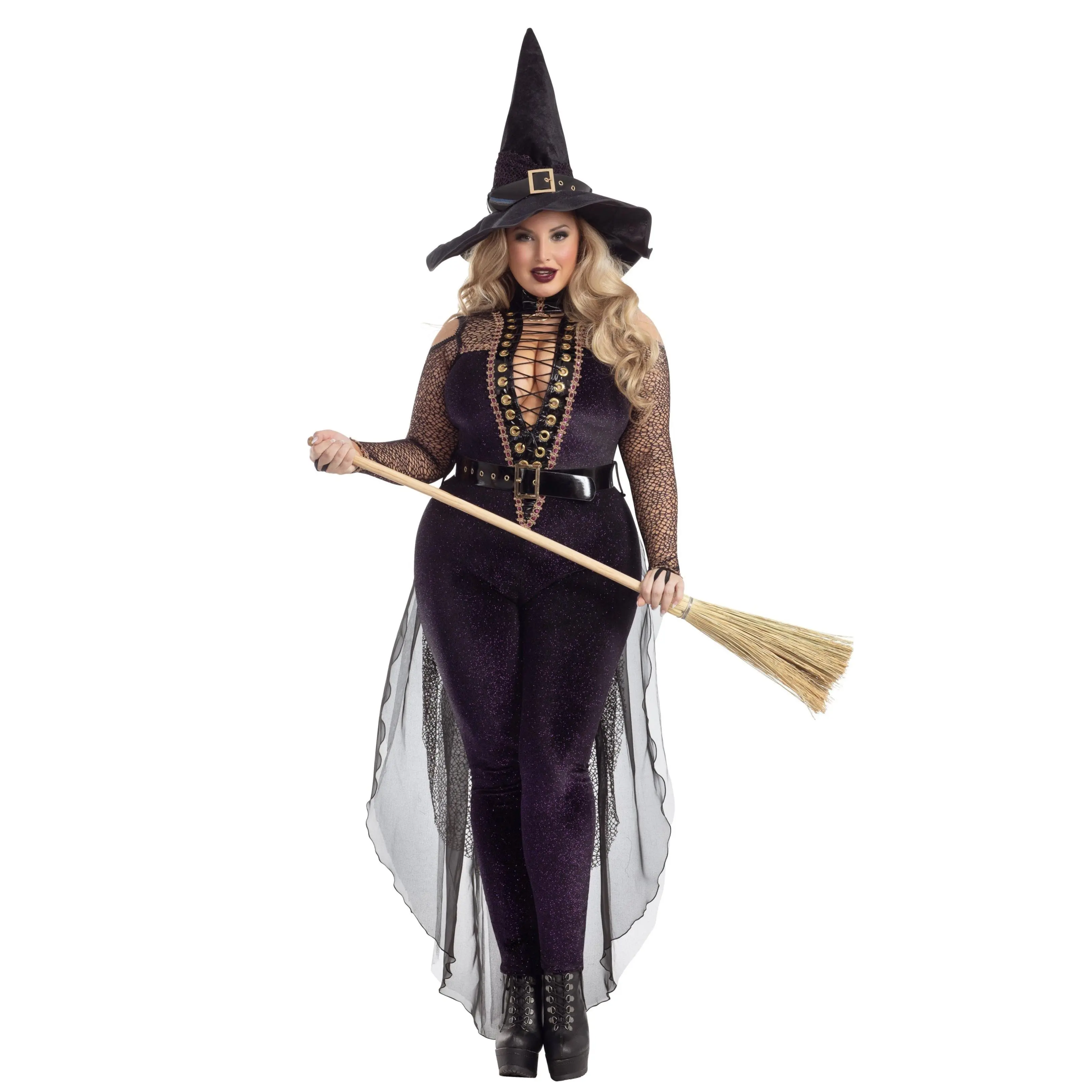 Plus Size Midnight Sparkle Witch Halloween Costume