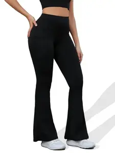 1-piece high-waisted color flared yoga pants, and breathable, casual and, suitable for daily holiday sports