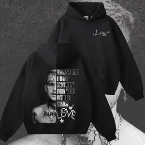 Lil Peep Trust me T-Shirts, Crewneck Sweatshirts & Pullover Hoodie  - Hip Hop Hoodie - Fitted Sweatshirt - Fashion Lil Peep Hoodie - Unisex Winter Fleece Lil Peep Hoodie, Vintage Rap Gift For Fans FWG