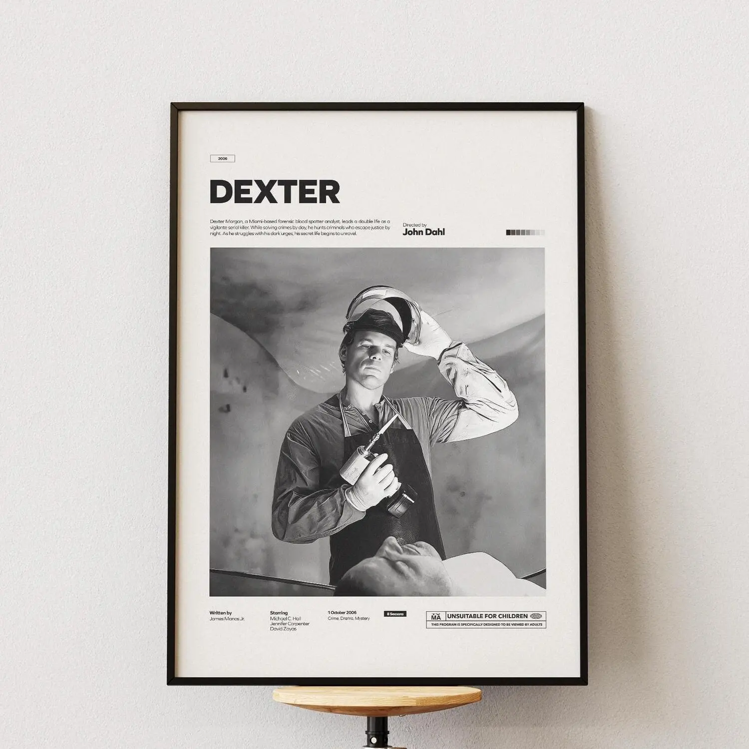 Dexter TV Series Movie Poster | Michael C. Hall as Dexter Poster Print | Special Design Poster | Glossy Paper Movie Poster | Wall Decor Idea