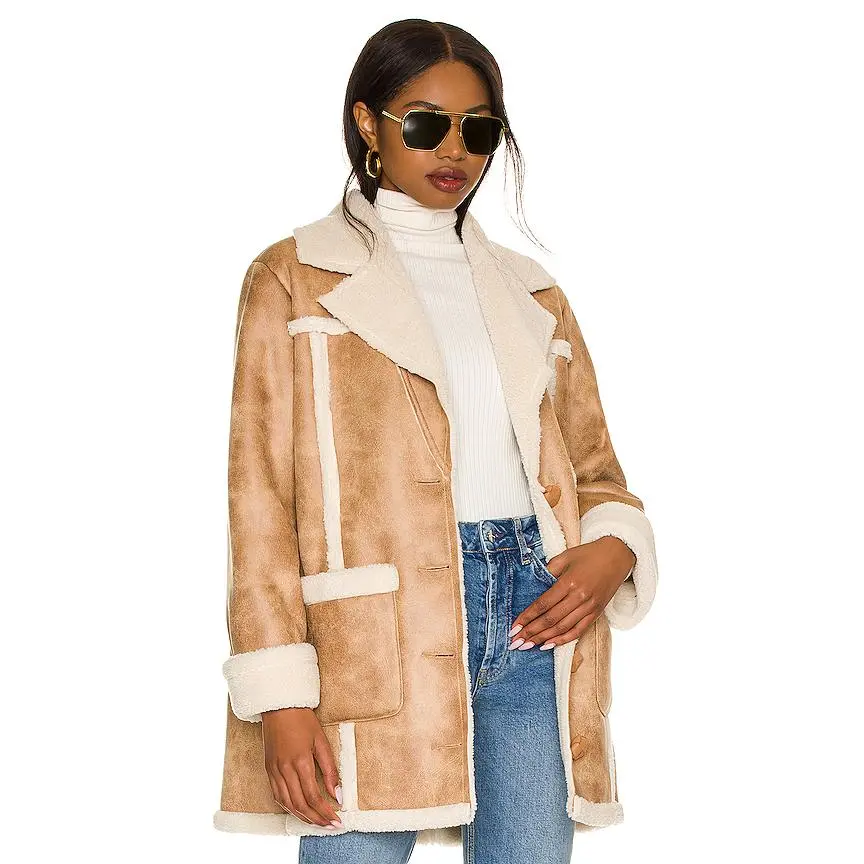 House of Harlow 1960 x REVOLVE Lowelle Coat in Natural Tan