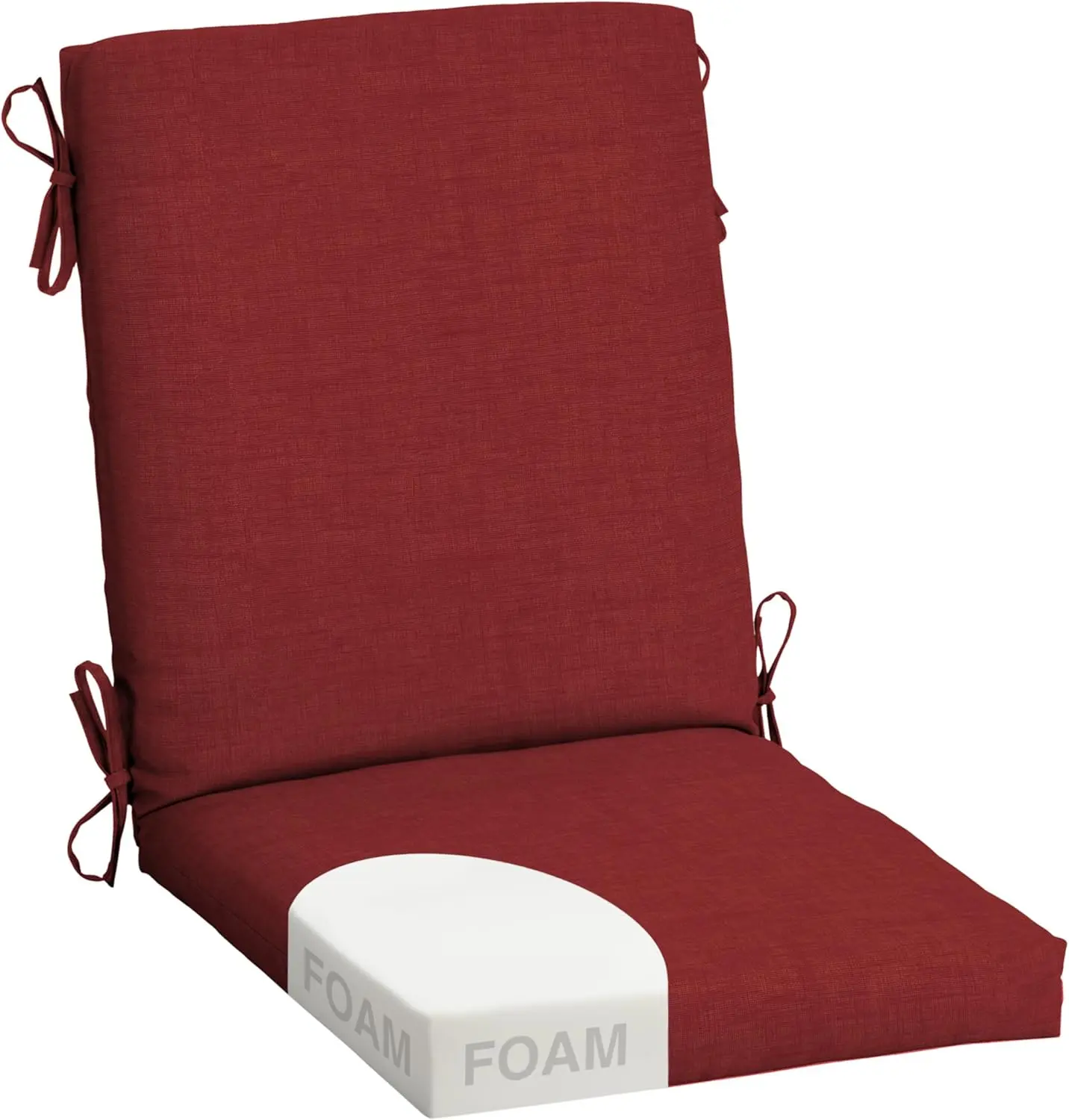 Ultimate Outdoor Dining Chair Cushion – Premium High-Density Foam That Never Flattens! Weatherproof & UV-Resistant, Fits Most Standard Patio Chairs. 20x44 Universal Size with 4 Secure Tie Straps Keeps It in Place All Season. Vibrant Fade-Resistant Colors,