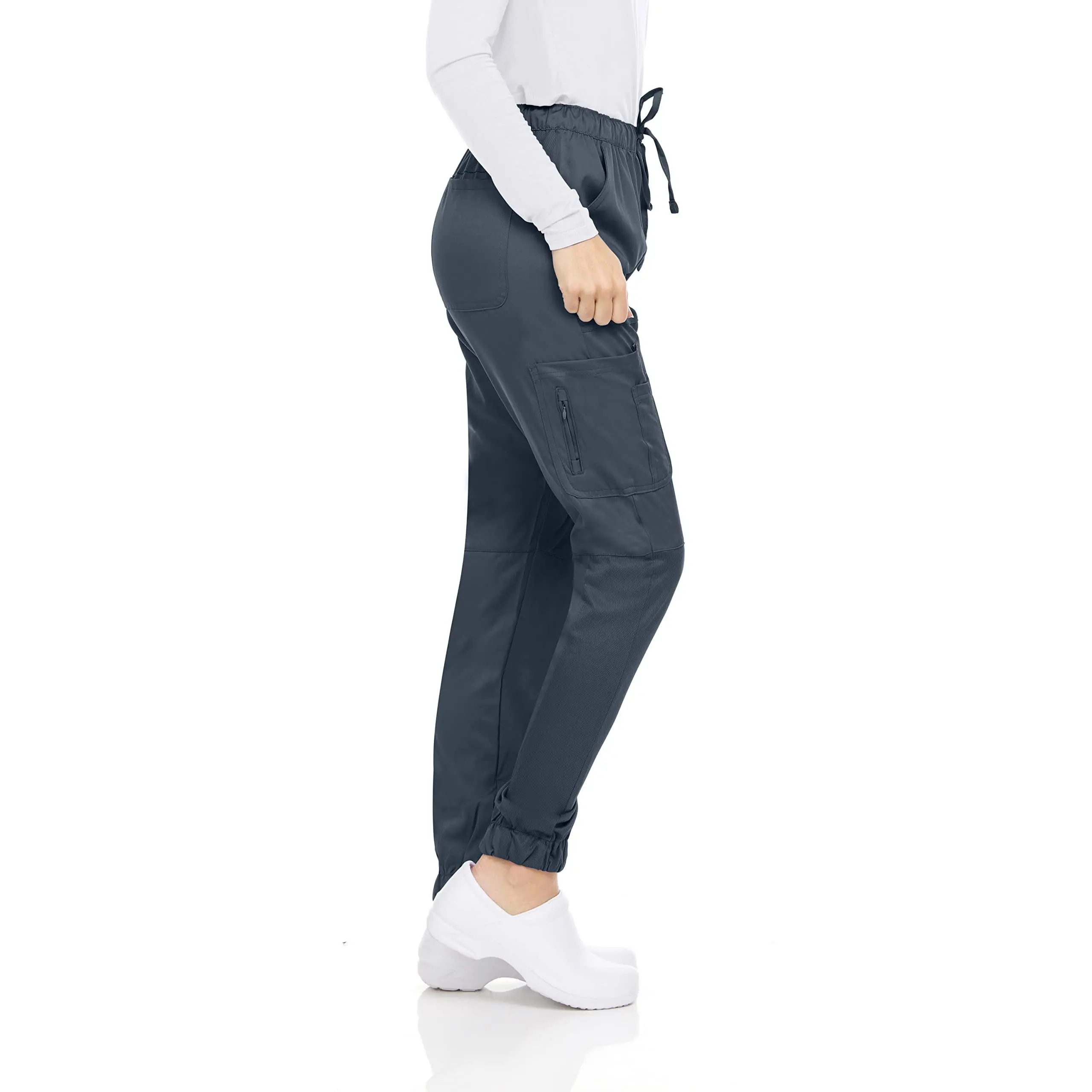 MediChic Scrubs Mesh Joggers Pants with Six Pockets