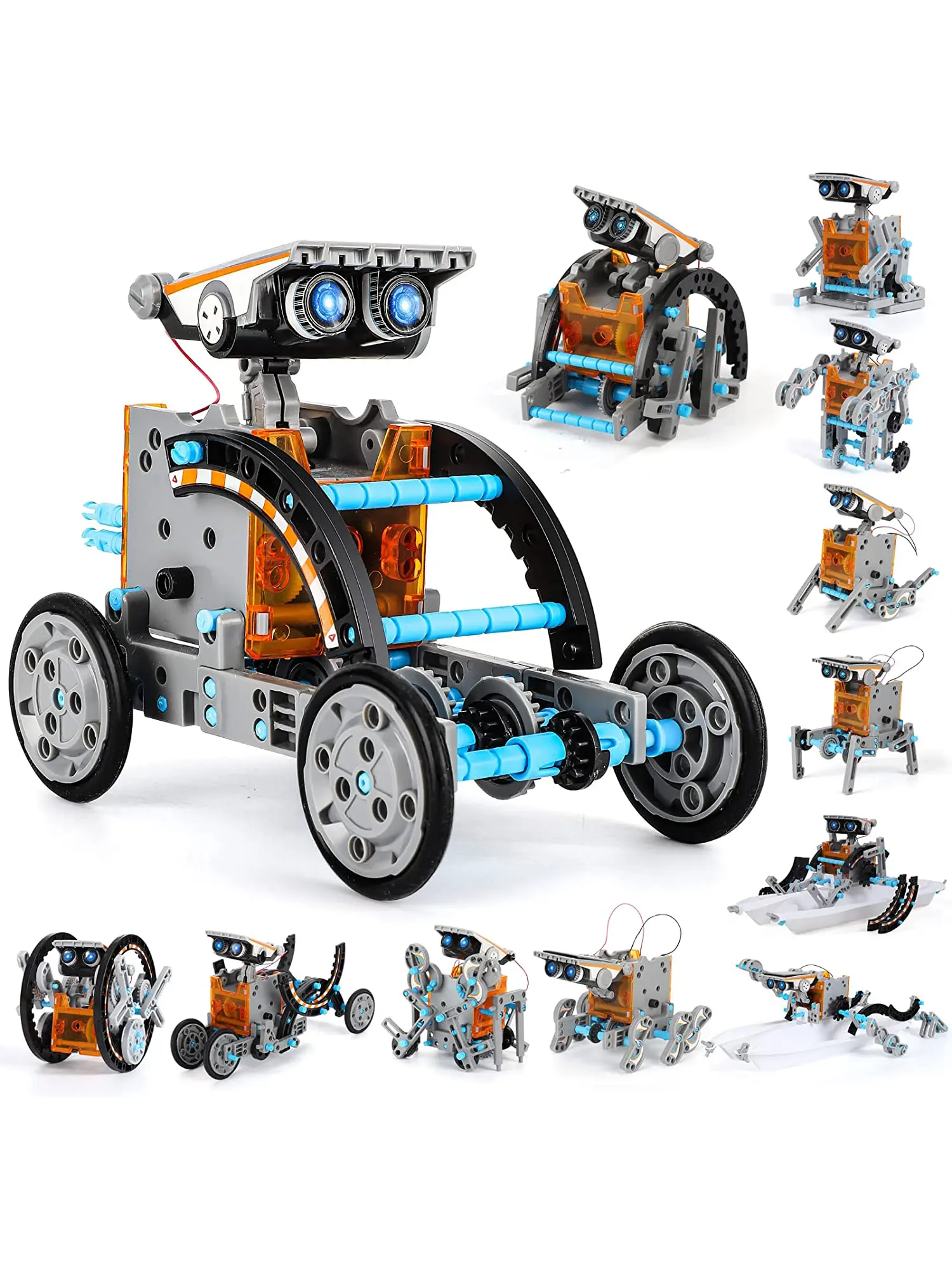 Unisex Solar-Powered Fantasy & Sci-Fi STEM Educational Robot Assembly Kit for 6-8 Years Olds - Eco-Friendly, BPA-Free, No Extra Batteries, Fun DIY Assembly, Safe Finely Crafted Parts, Develops Hands-On Skills, All-Season Use, Science Kit, Robotics Kit