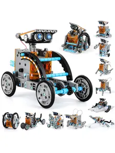 STEM science educational toys for children aged 6–8 years,eco-friendly solar-powered robot assembly kit that requires no additional batteries,fun DIY assembly,finely crafted accessories that are safe and help develop hands-on skills,helps children lea