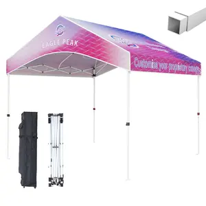 Alps Gable Roof custom Canopy Tent 10x10 with Logo, CLICK TO CONFIGURE - Package Prices Start at $489.99