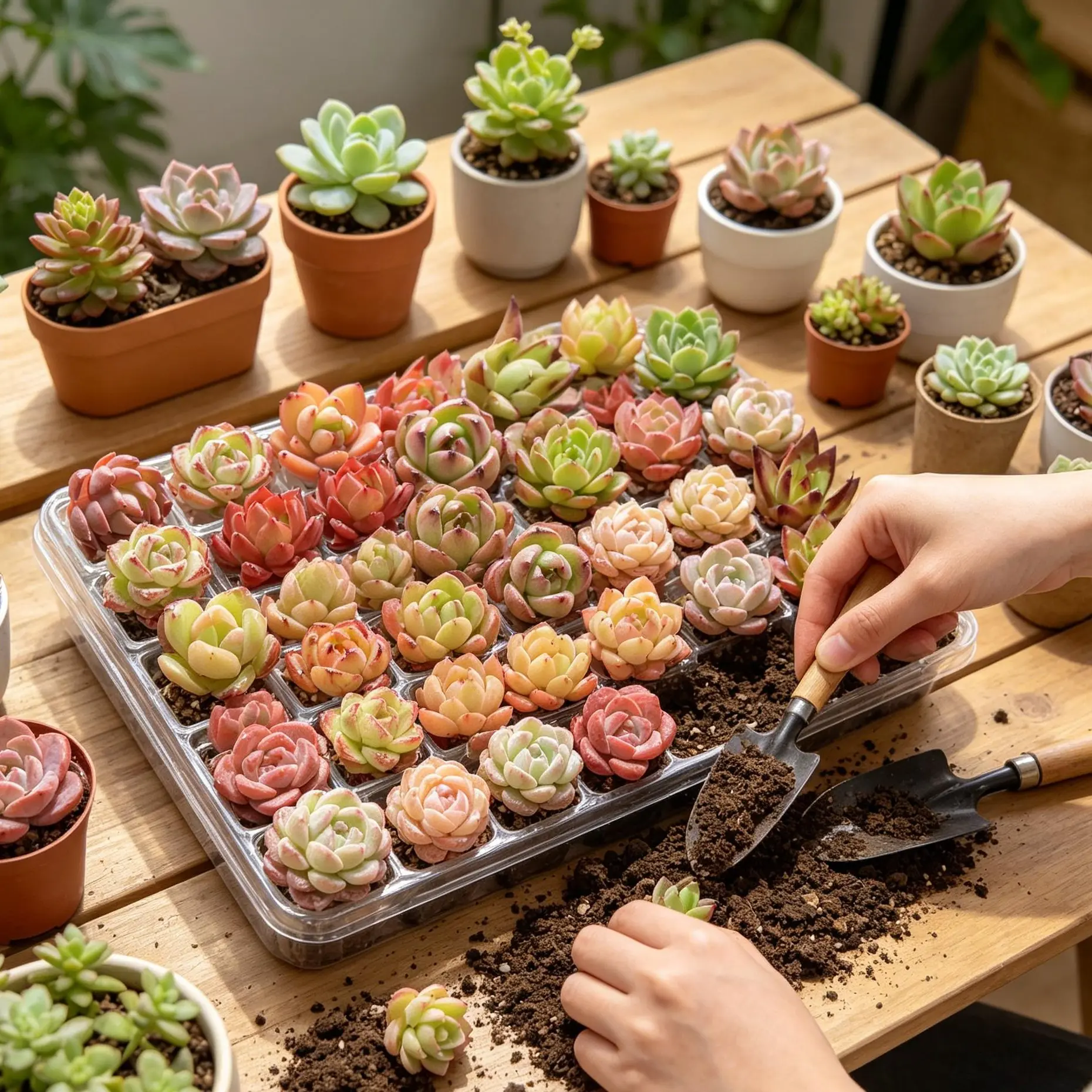 C12/24-Pack Succulent Set | Random Assorted Live Succulent Plants Bare Root | Colorful DIY Succulent Collection | Easy Care Beginner Friendly Plants | Home & Garden Decor | Perfect Gift #Succulent #PlantTok  #RarePlants #DIYGarden #IndoorPlants