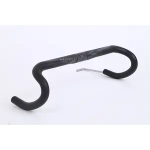 MOSSO R6 Full Carbon Fiber Road Bike Drop Bar, 31.8mm Clamp, 440mm Width, Matte Black