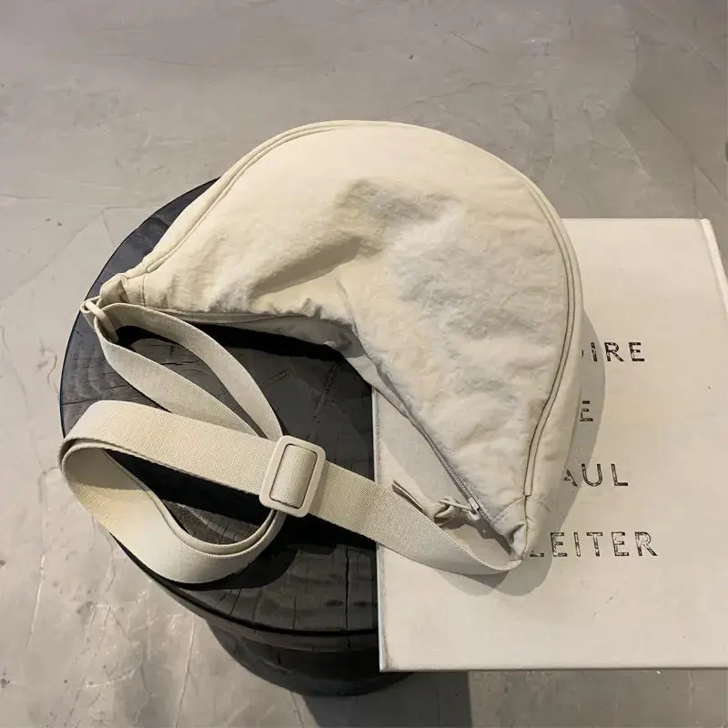 Half-Moon Nylon Studio Bag