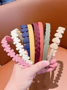 Solid Color & Heart & Flower Design Hair Hoop Set, Elegant Non-slip Hair Hoop for Women & Girls, Fashion Hair Accessories for Daily Wear, Summer Hair Accessories